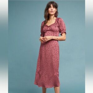 Anthropologie satin dress